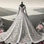 Kourtney Kardashian's wedding dress in Italy