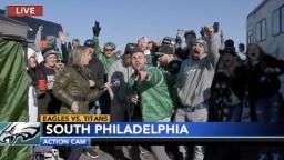 Family throws surprise birthday party at Eagles tailgate for Vietnam