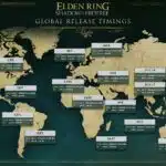 Elden Ring: Shadow of the Erdtree global release timing map