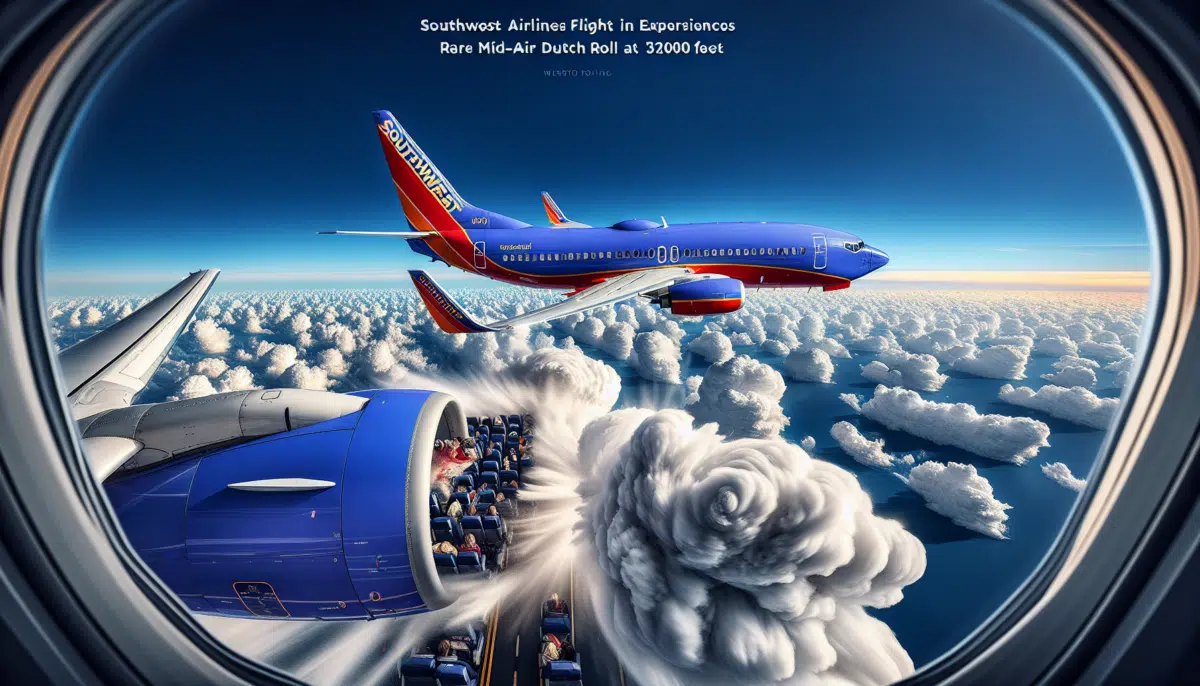 Southwest Airlines flight to Oakland experiences rare midair Dutch roll at 
32000 feet