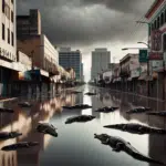 Heavy rains leave at least 200 crocodiles crawling around cities in Mexico near Texas, increasing