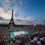 The beach volleyball venue, with the Eiffel Tower as a backdrop, has turned into a hot ticket at the Paris Summer Olympics.